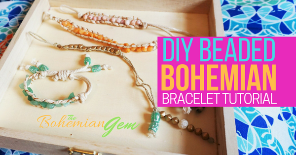 DIY Bohemian beaded bracelet